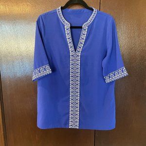 Women's Royal Blue Size Medium Top